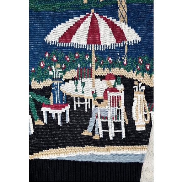 Jack Nicklaus Golf Sweater Country Club, Palm Trees, 100% Cotton, Mens Sz L NEW - Picture 5 of 10